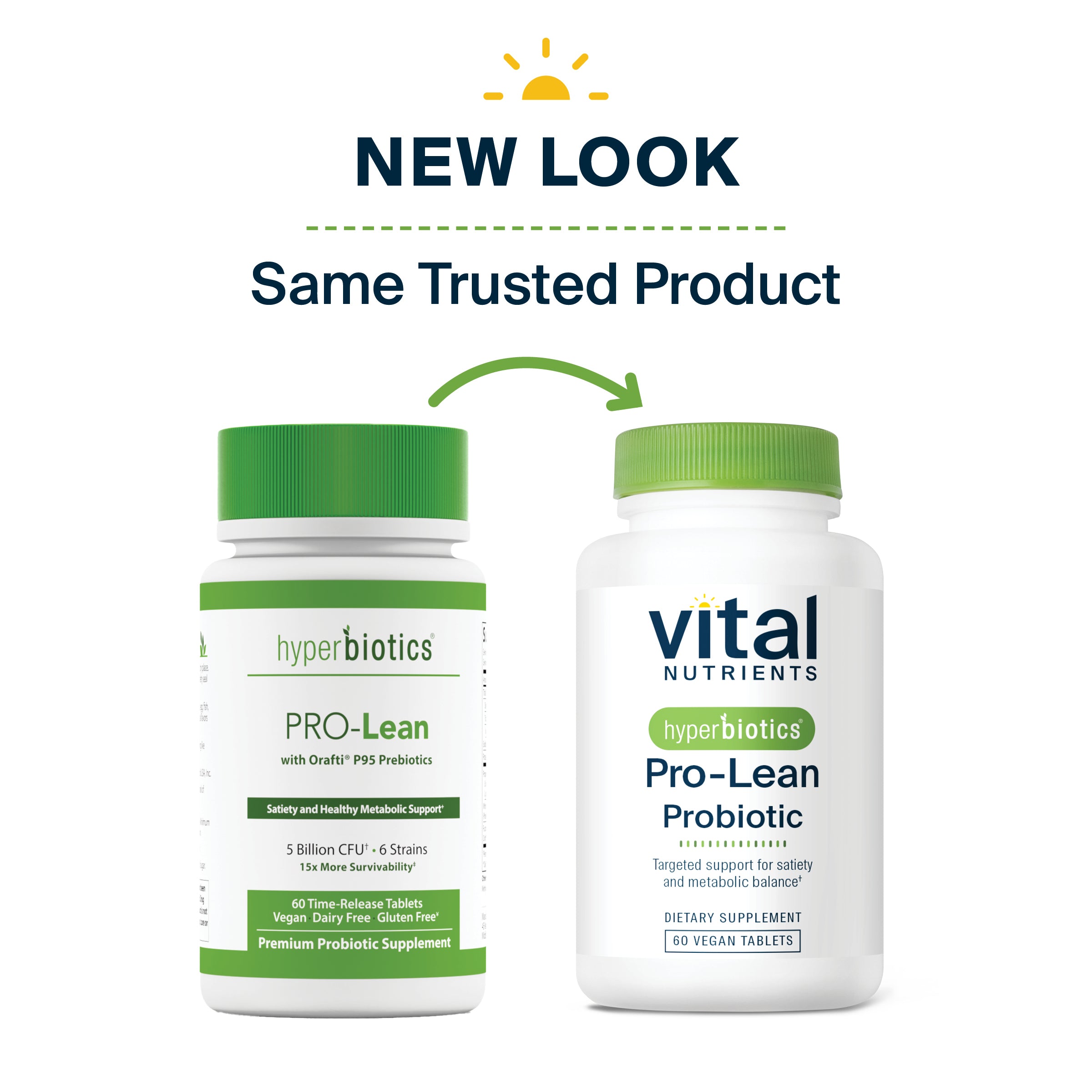 Hyperbiotics Pro-Lean Probiotic new look, same trusted product.