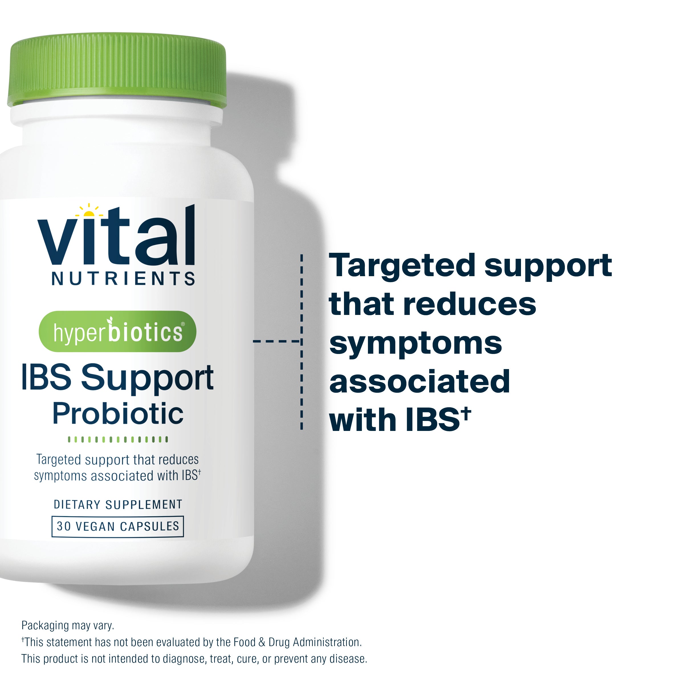 Hyperbiotics IBS Support Probiotic targeted support that reduces symptoms associated with IBS.*