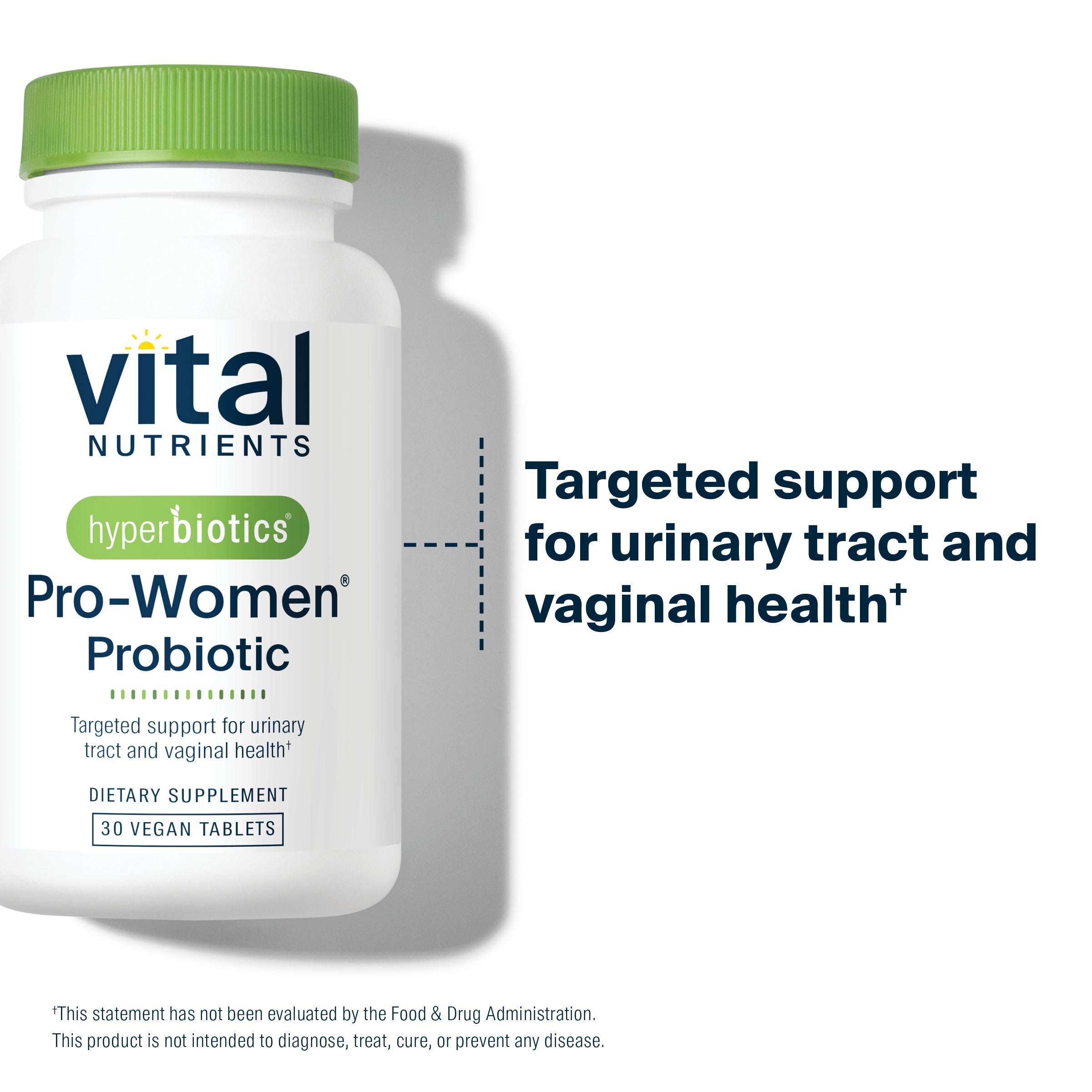 Hyperbiotics Pro-Women Probiotic 30 vegan tablets targeted support for urinary tract and vaginal health.*