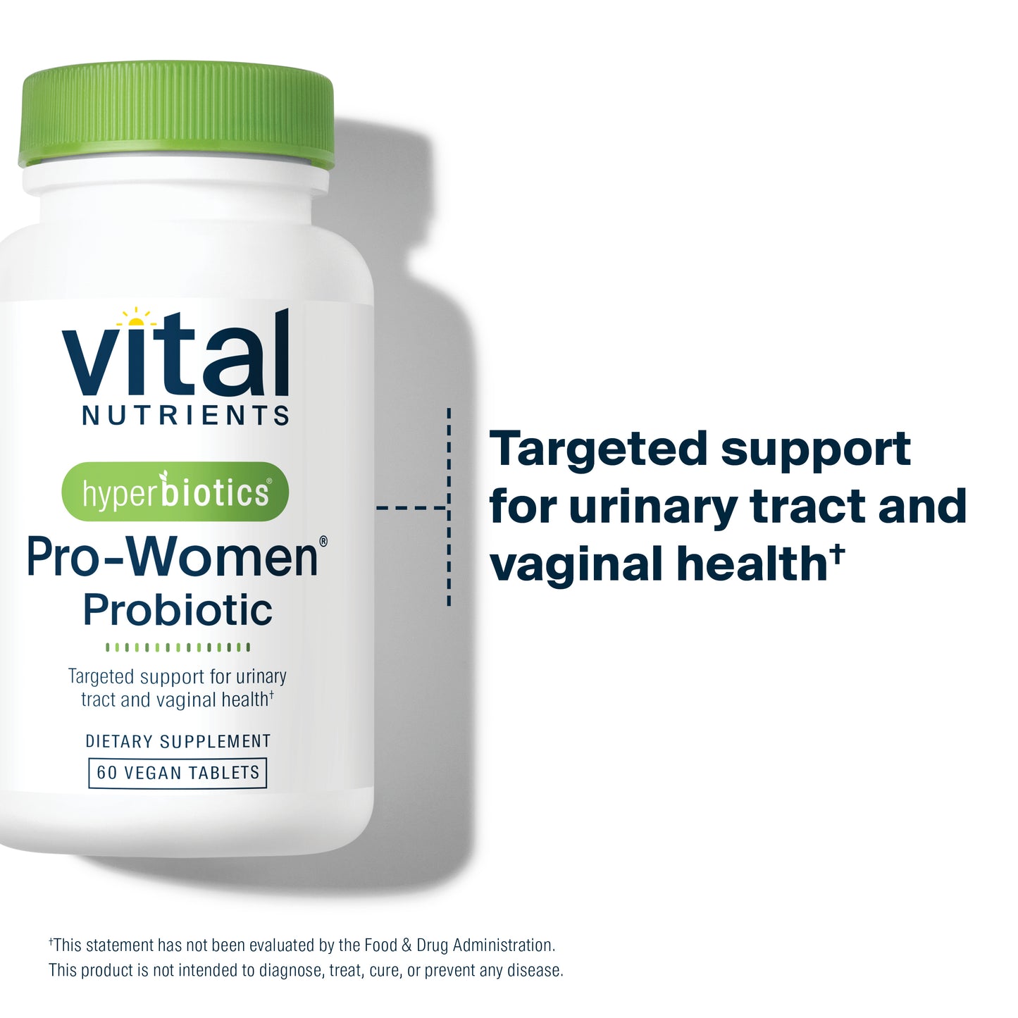 Hyperbiotics Pro-Women Probiotic 60 vegan tablets targeted support for urinary tract and vaginal health.*