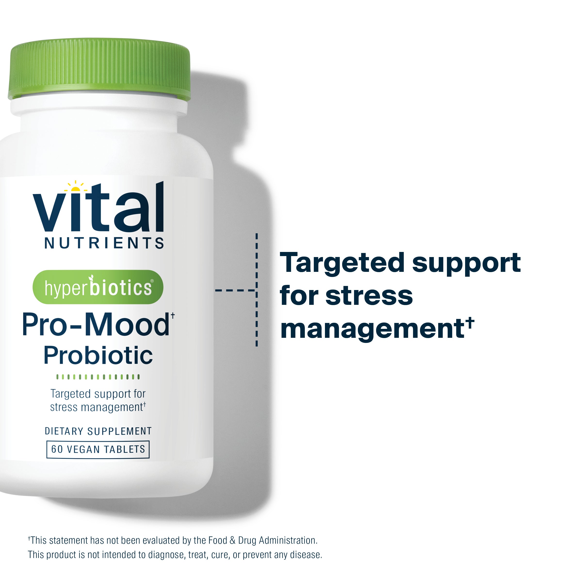 Hyperbiotics Pro-Mood Probiotic targeted support for stress management.*