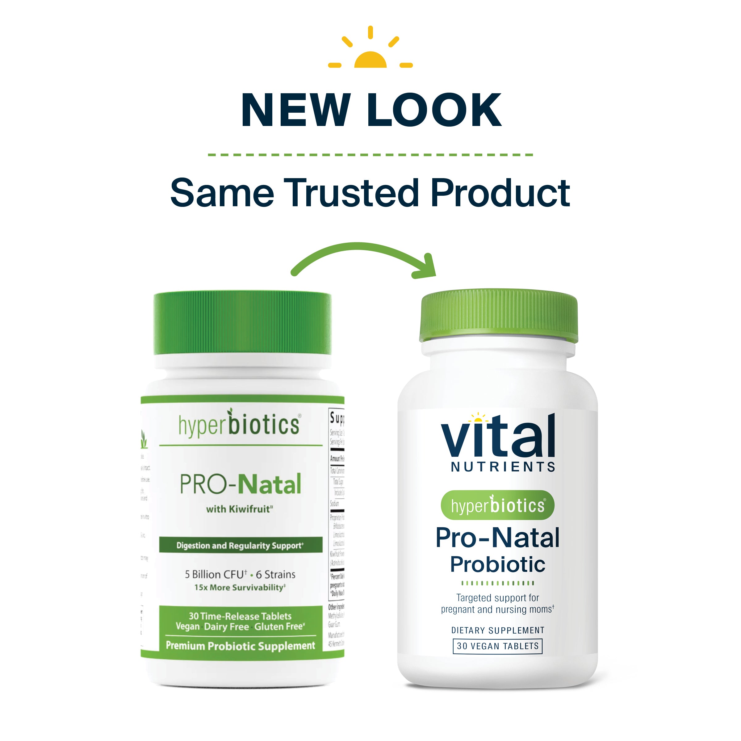 Hyperbiotics Pro-Natal Probiotic new look, same trusted product.