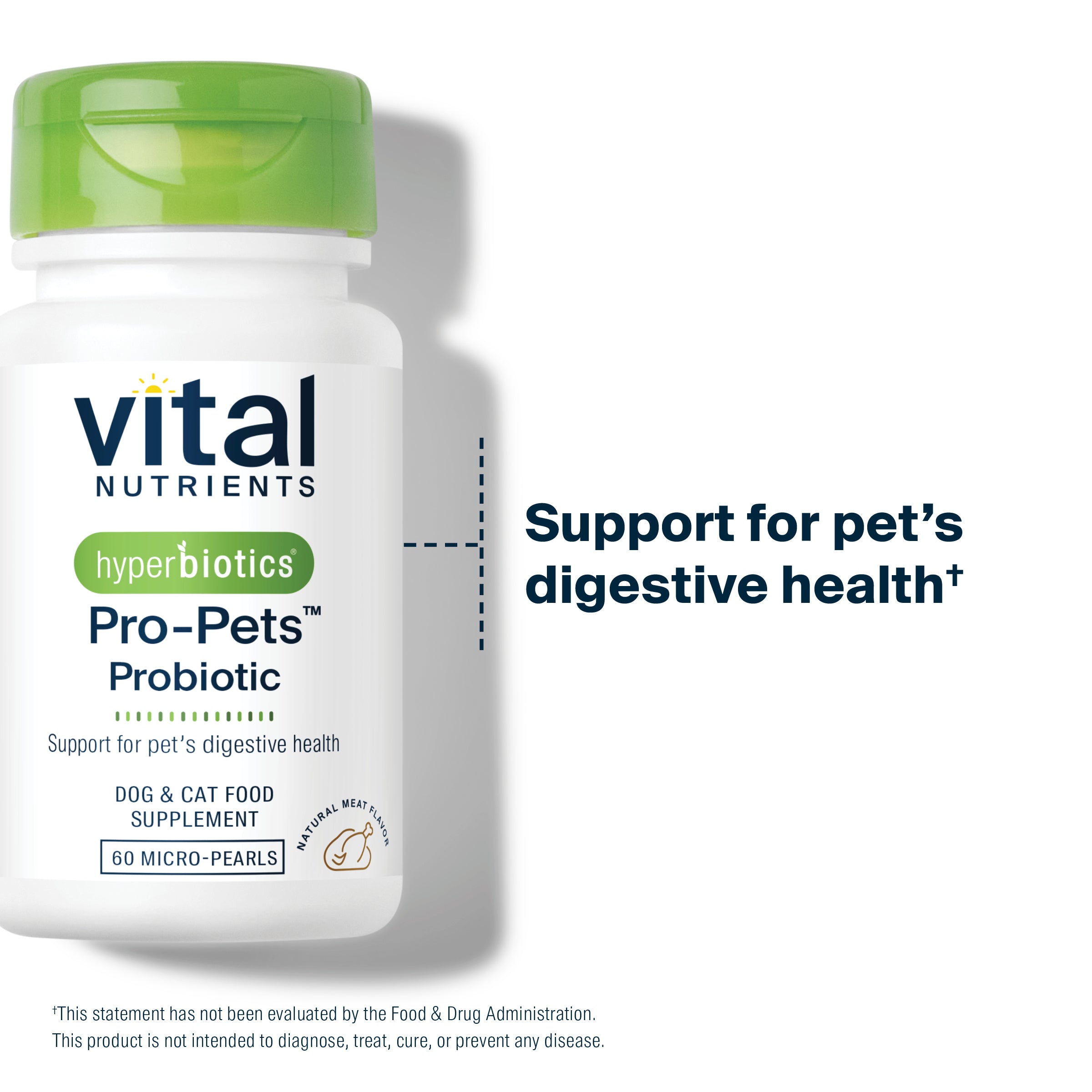 Hyperbiotics Pro-Pets Probiotic support for your pet's digestive health.